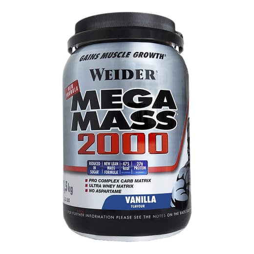 Mega mass 2000 vainilla 1,5kg WEIDER